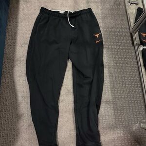 Nike Black Sweatpants with Orange Logo